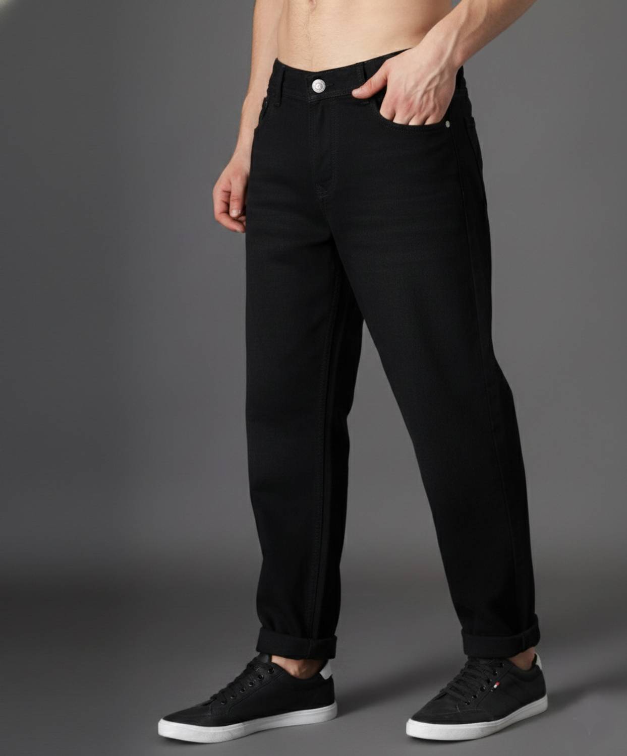 ZAYSH Regular Men Black Jeans - Image 3
