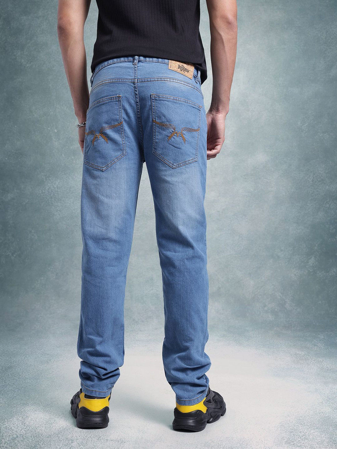 Image of Roadster Regular Men Blue Jeans