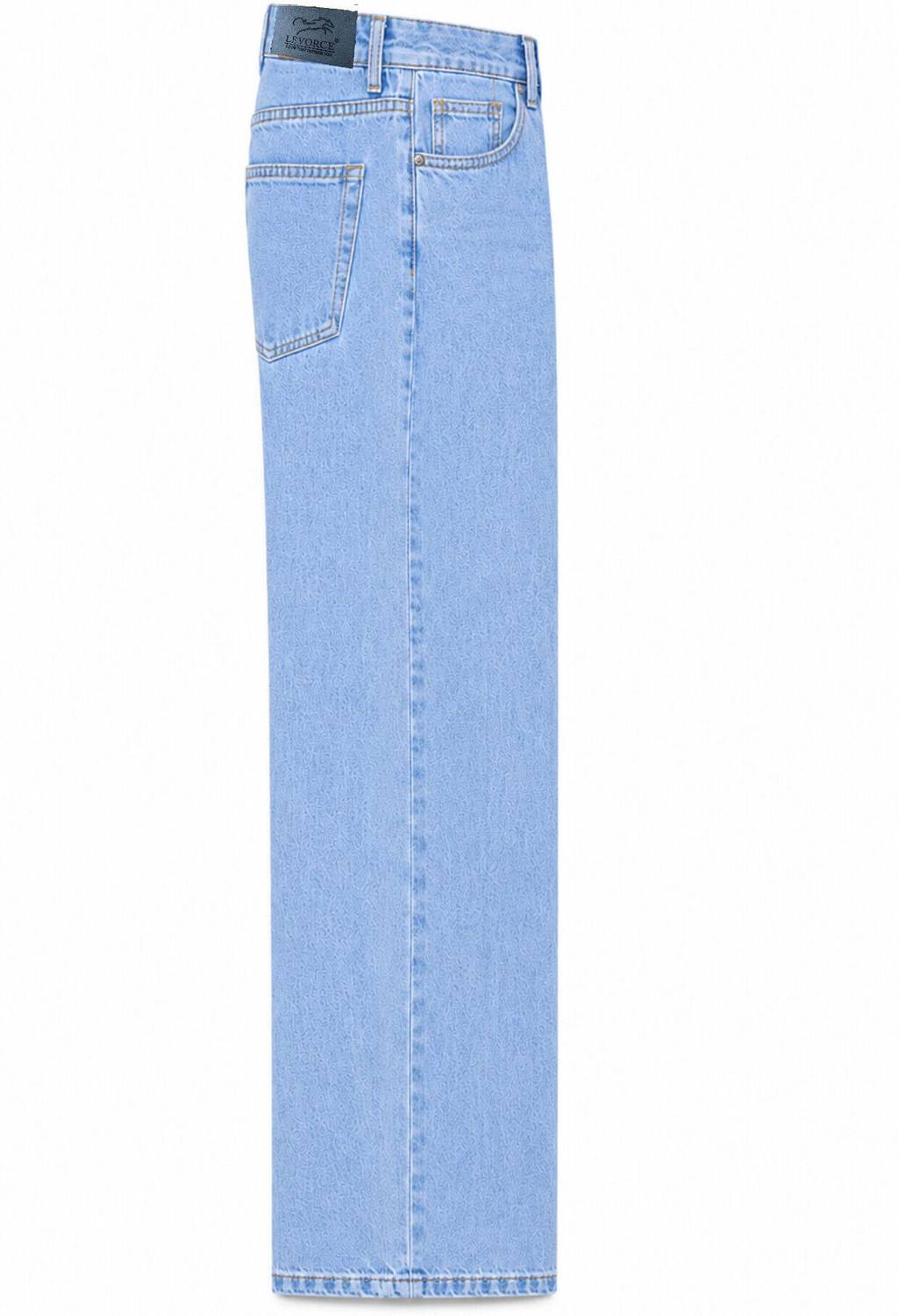 Veltick Baggy Fit Men Light Blue Jeans - Image 2