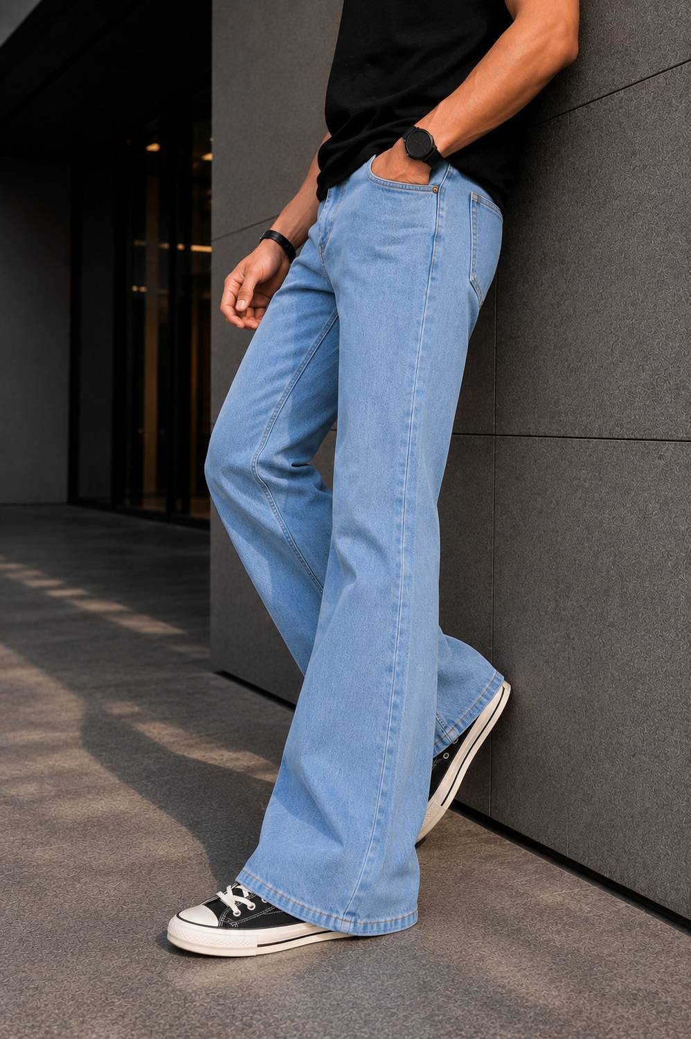 PODGE Boot-Leg Men Light Blue Jeans - Image 2