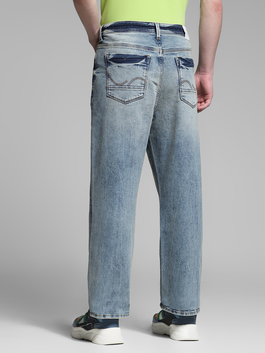 Image of JACK & JONES Loose Fit Men Blue Jeans