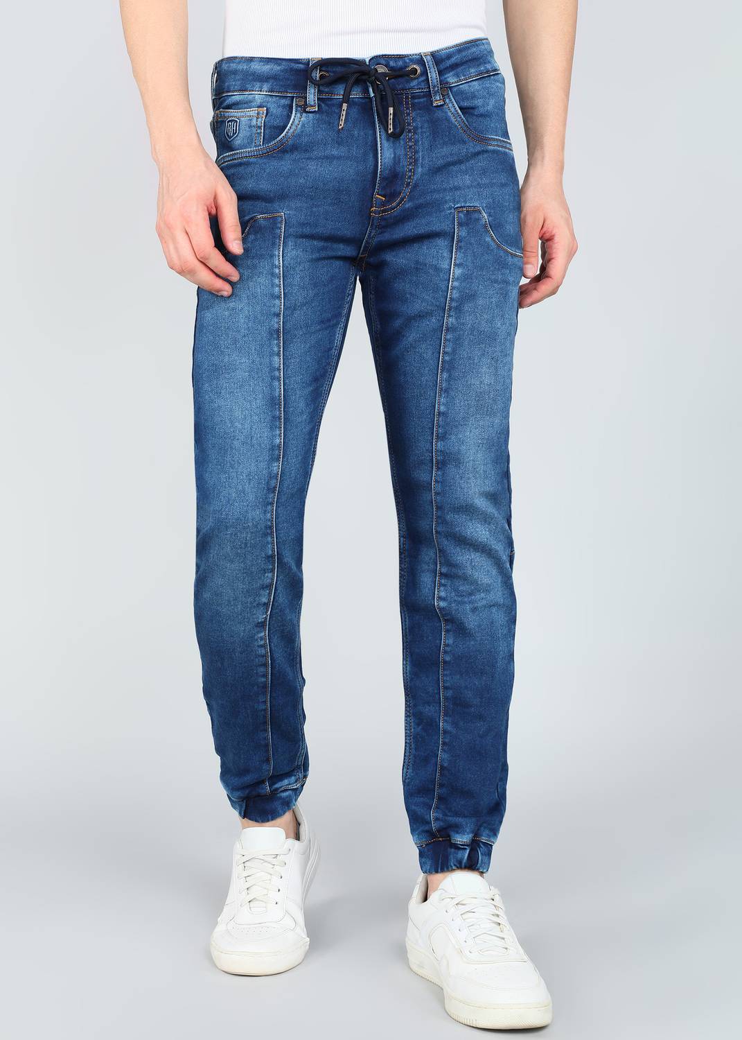 BEING HUMAN Jogger Fit Men Blue Jeans