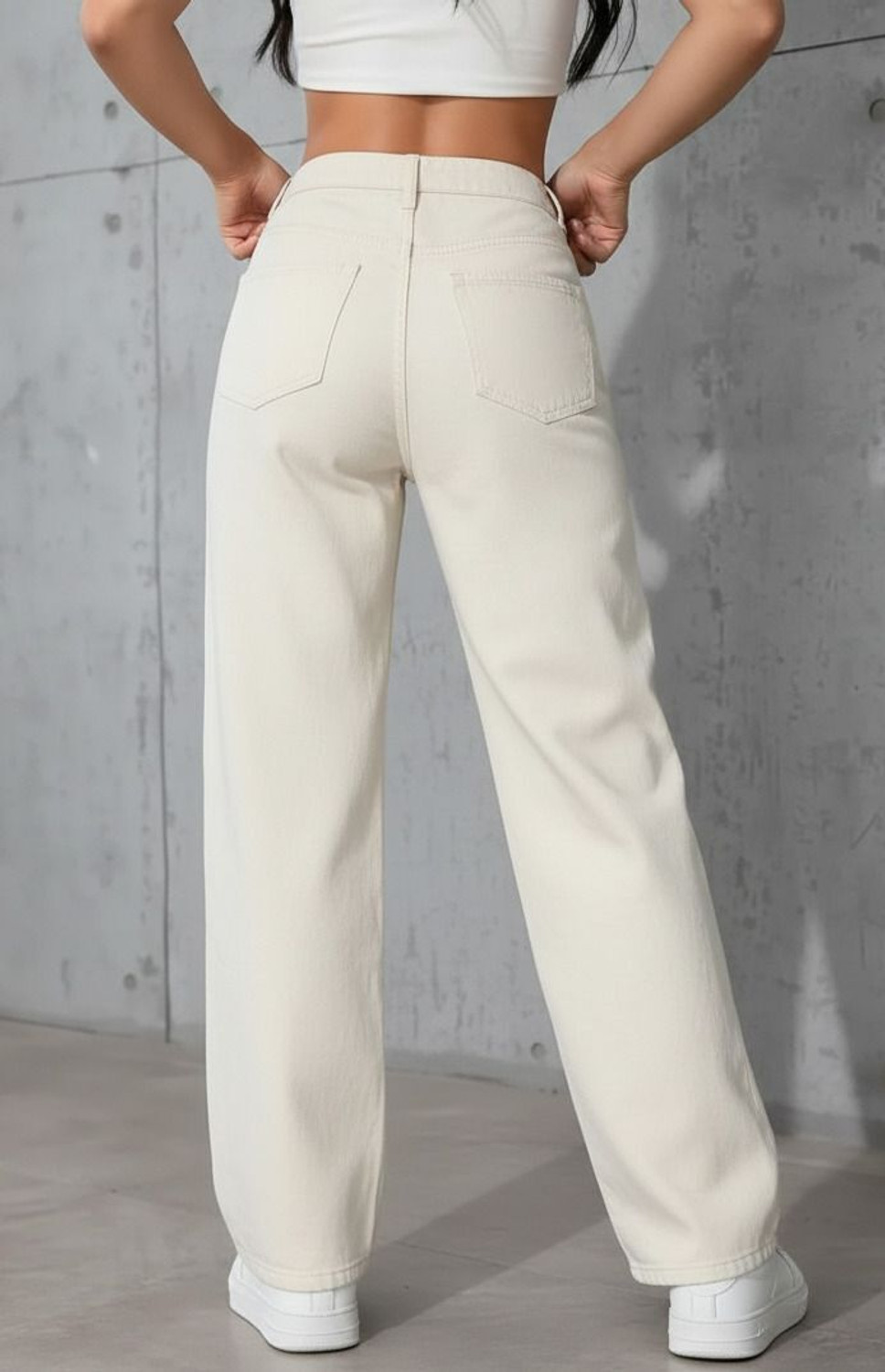 Image of PINKLIT Regular Women Beige Jeans