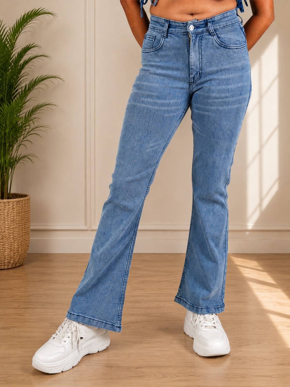 ROYAL MAJESTY Boot-Leg Women Blue Jeans