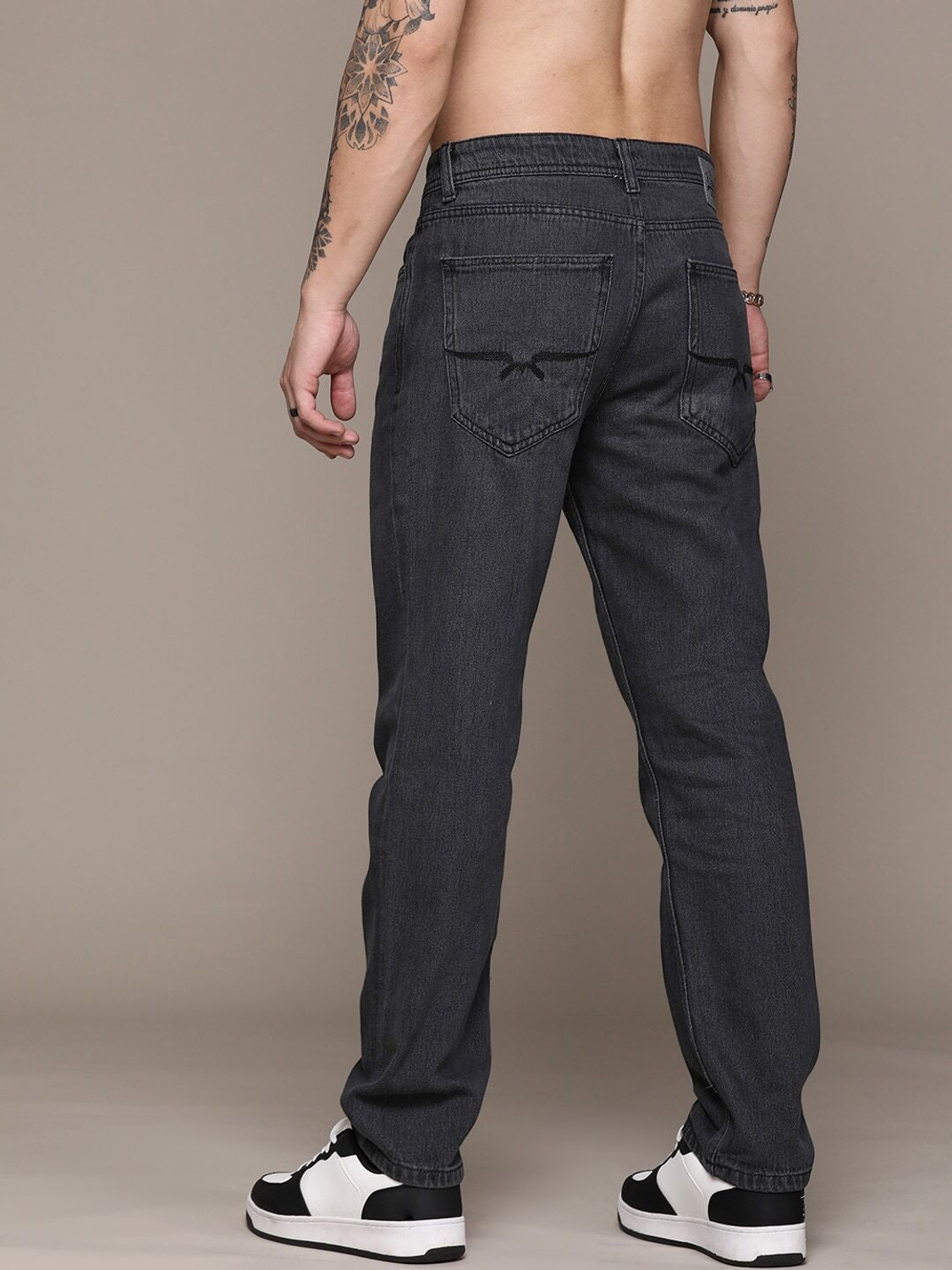 Image of Roadster Regular Men Black Jeans