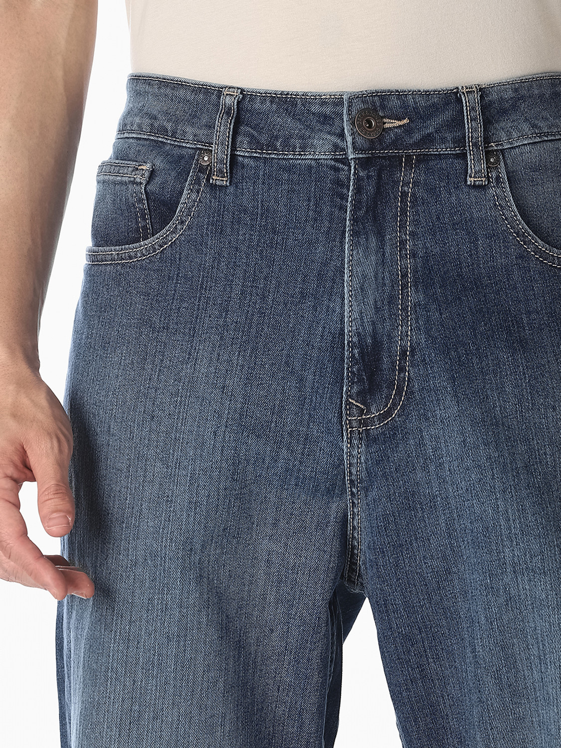 Image of JACK & JONES Loose Fit Men Dark Blue Jeans
