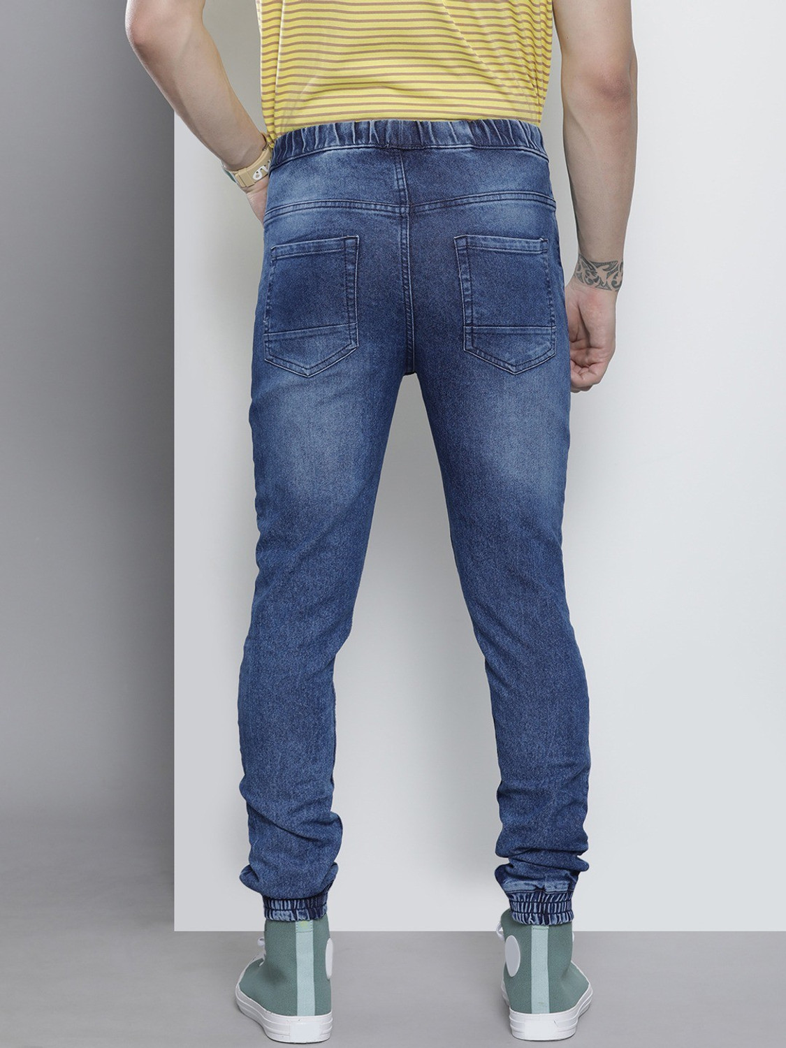 Image of The Indian Garage Co. Regular Men Blue Jeans