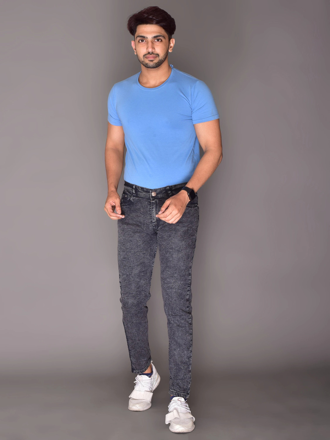 Image of RASSO Slim Men Dark Grey Jeans