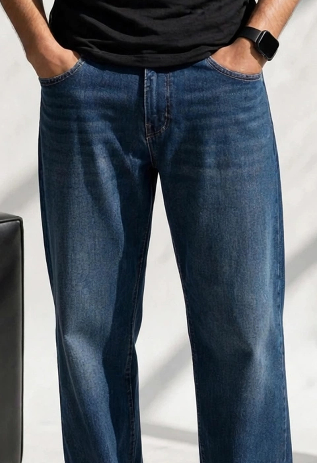 Image of Mast & Harbour Regular Men Blue Jeans