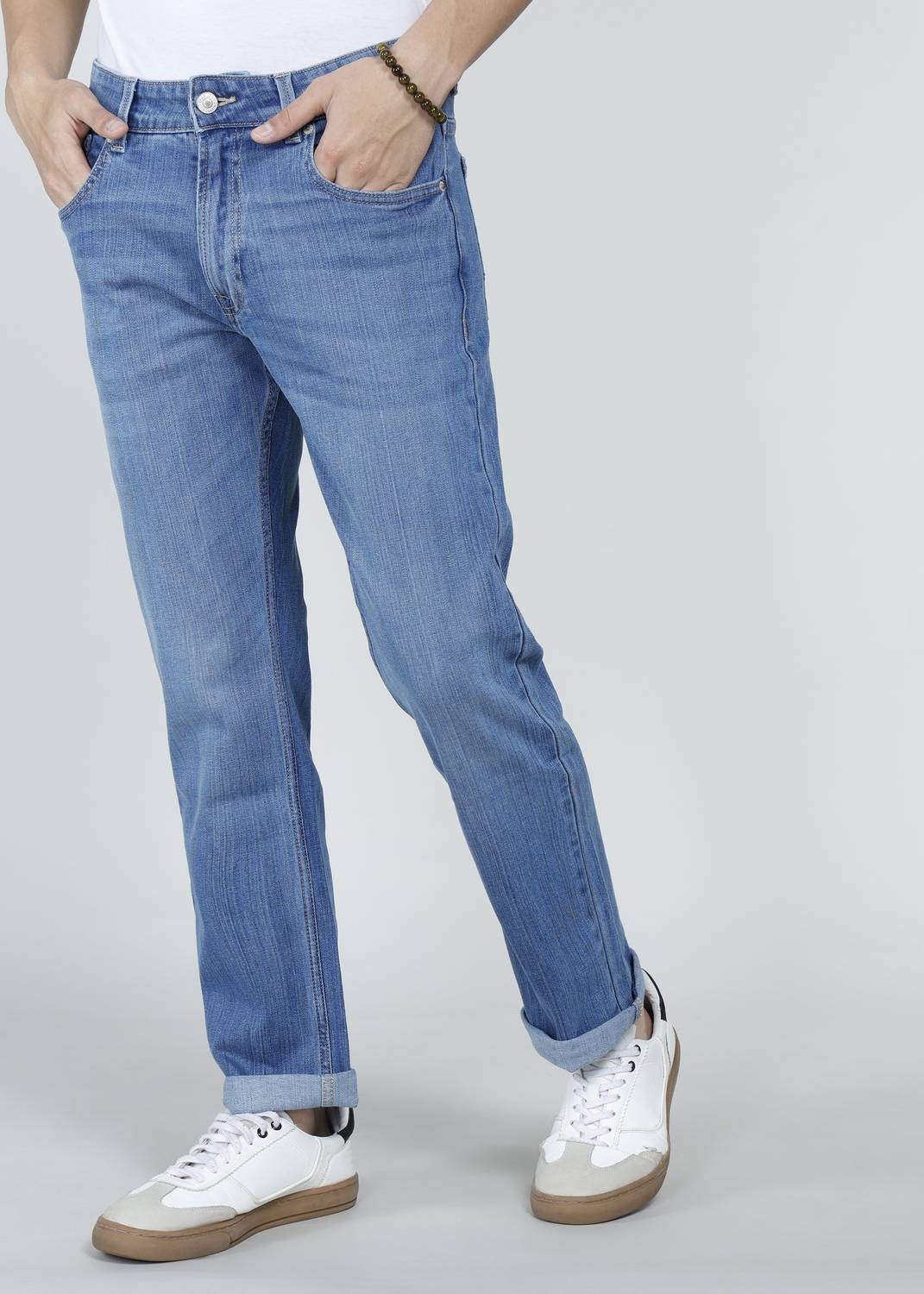 Spykar Relaxed Fit Men Light Blue Jeans - Image 3