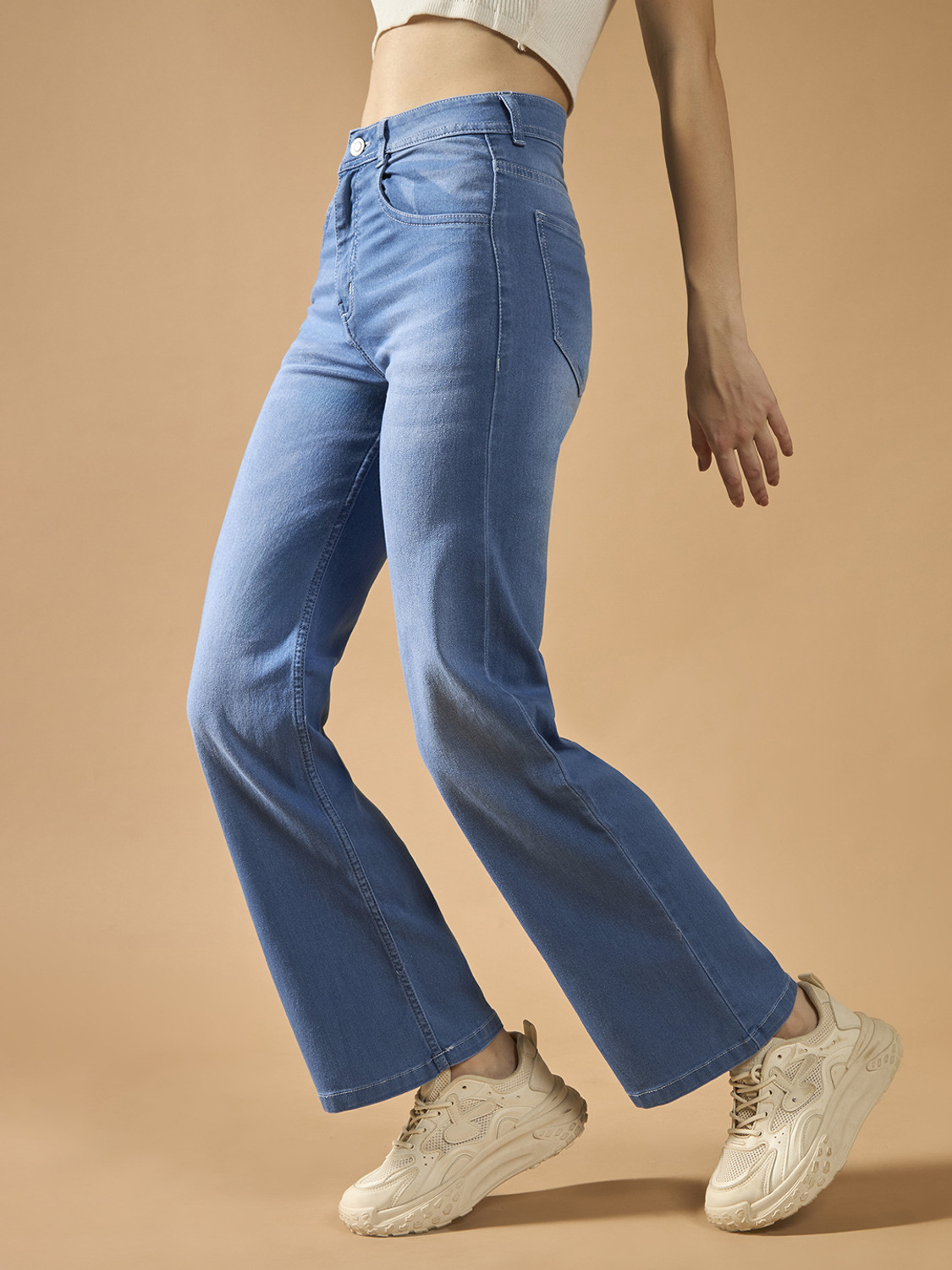 Image of Roadster Flared Women Blue Jeans