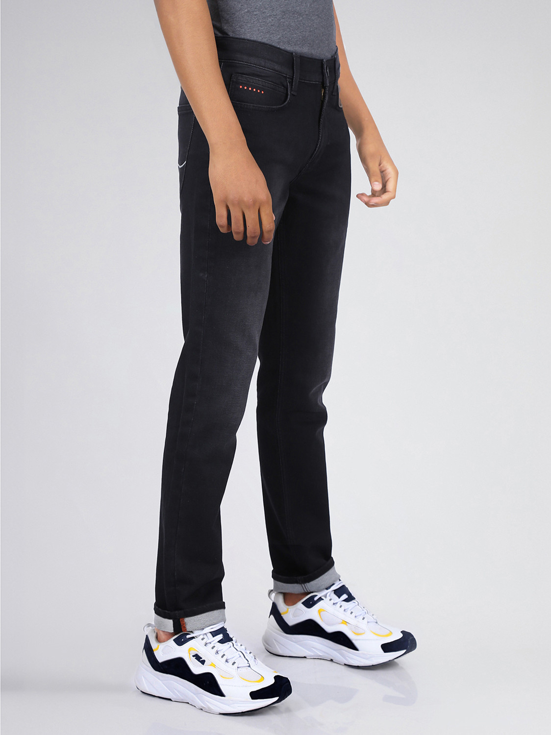 Image of LEE Slim Men Black Jeans