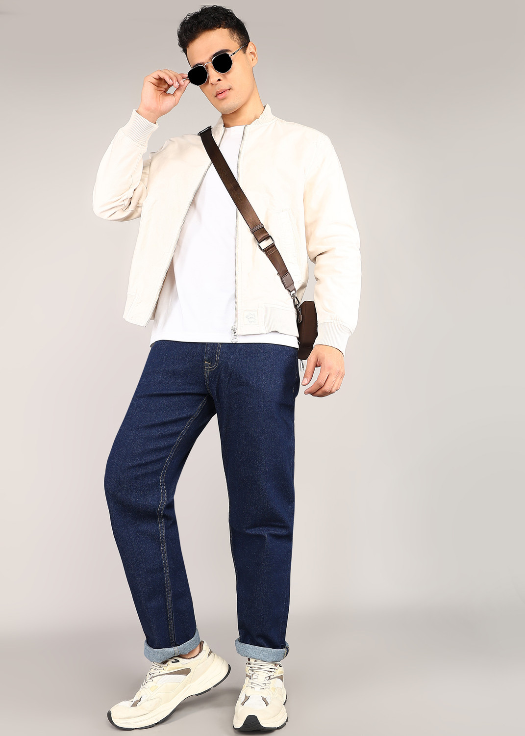 Image of AEROPOSTALE Straight Fit Men Dark Blue Jeans