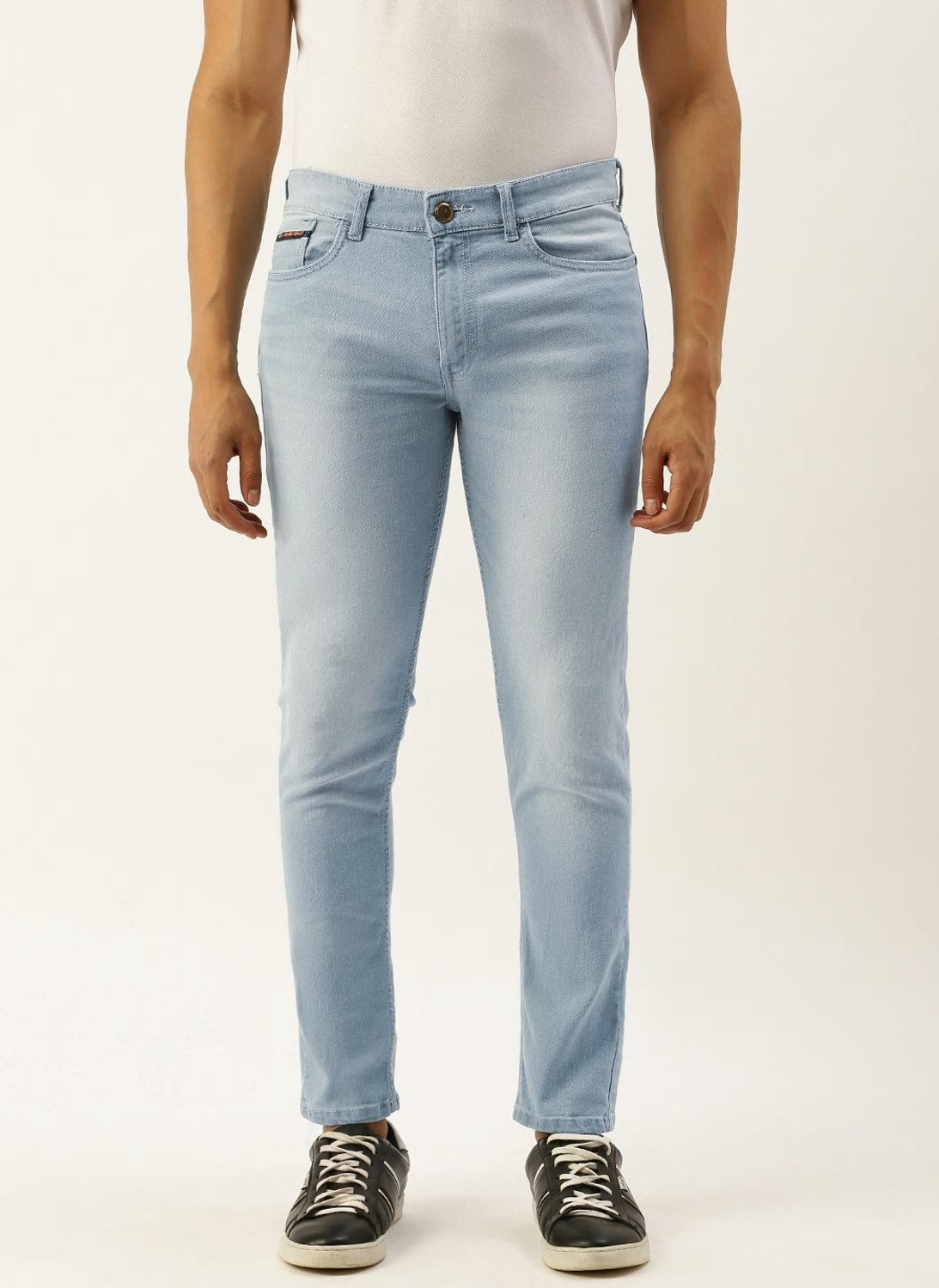 Image of The Indian Garage Co. Slim Men Light Blue Jeans