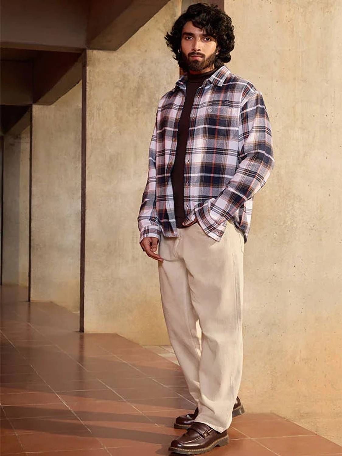 DENIM Relaxed Fit Men Beige Jeans - Image 5