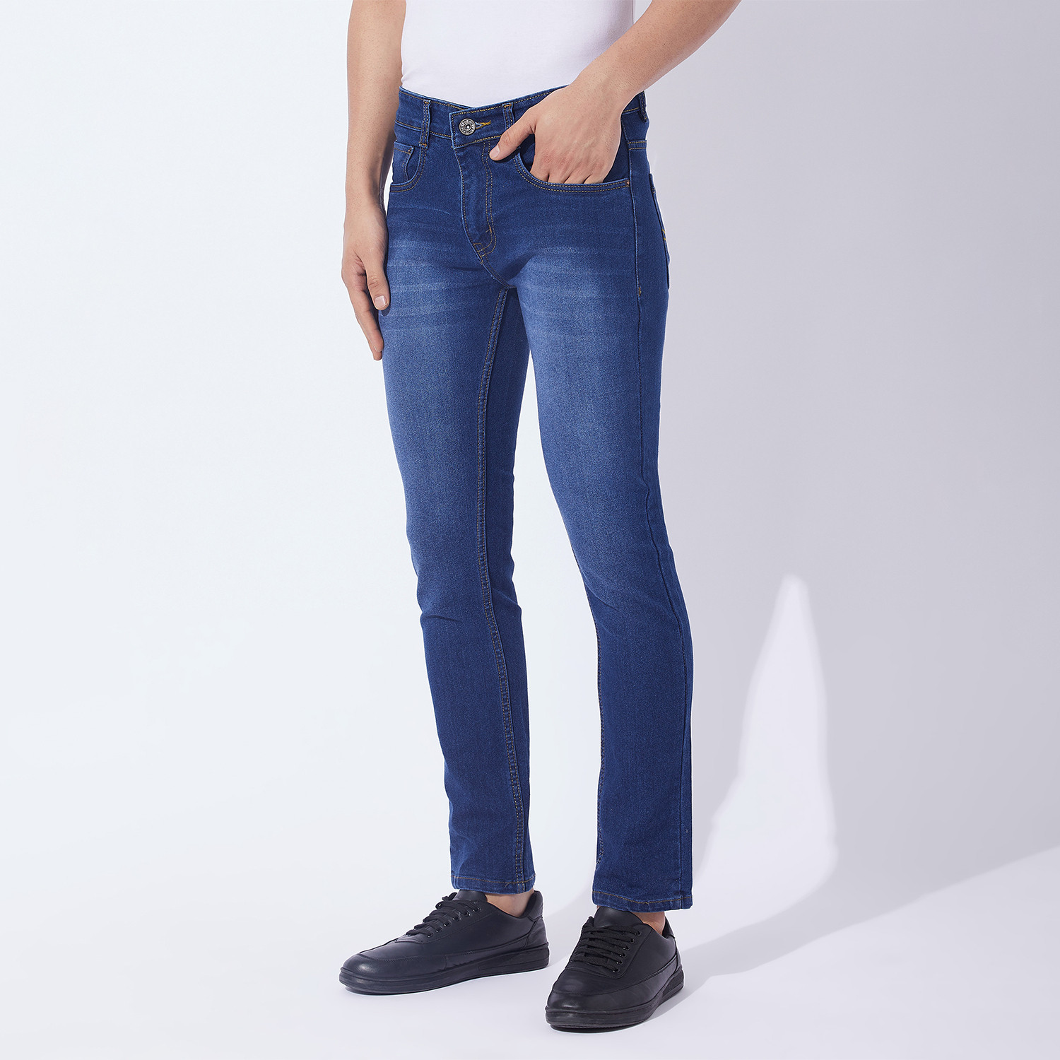 Image of BEN MARTIN Slim Men Dark Blue Jeans