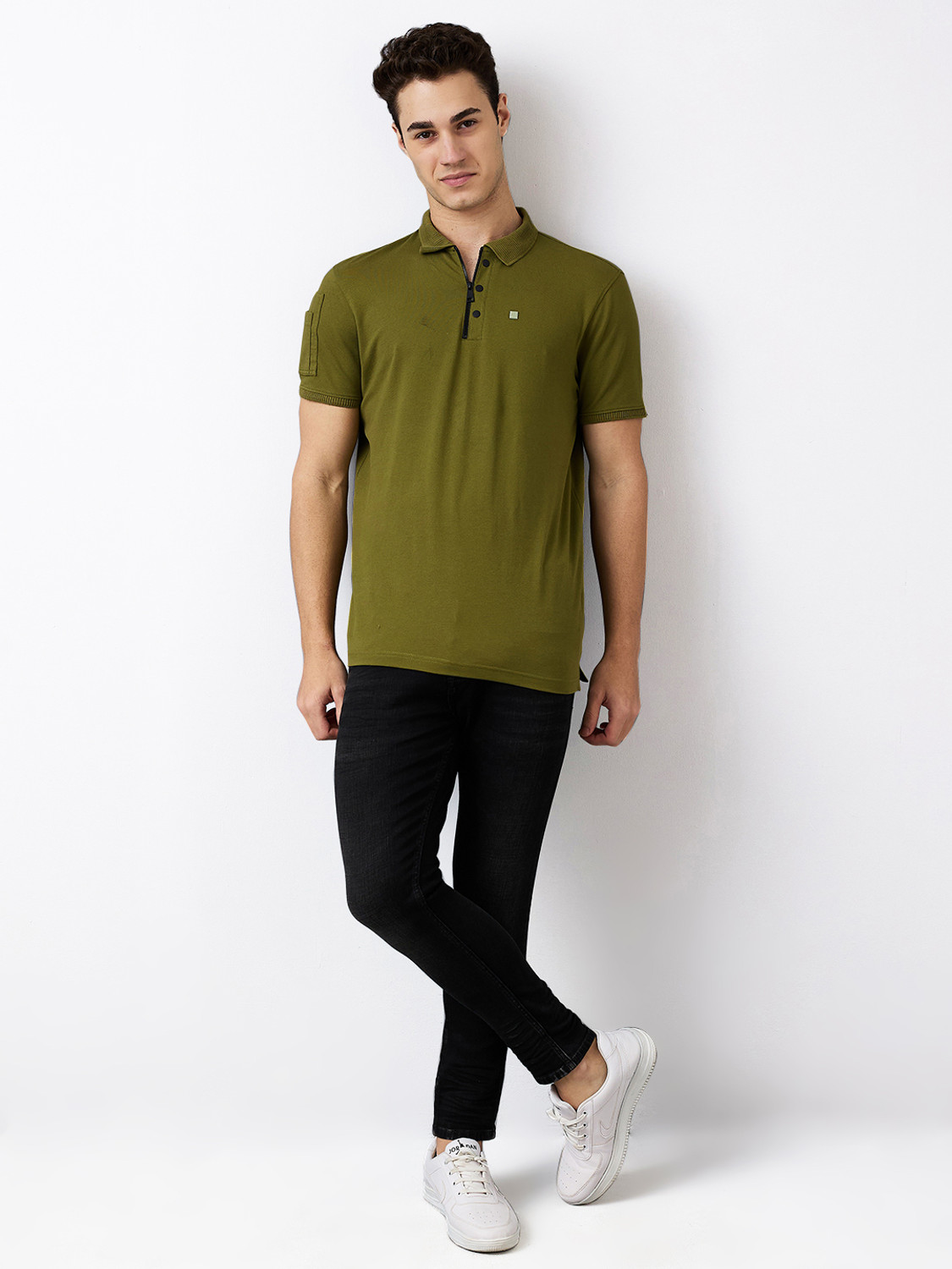 Image of Spykar Slim Men Black Jeans