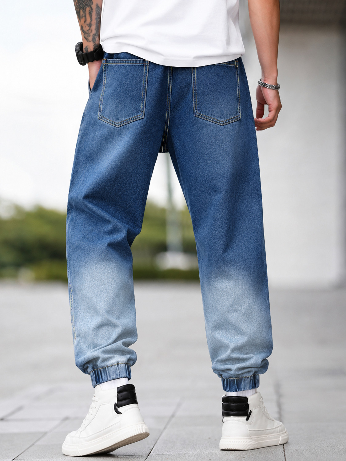 Image of EyeBogler Loose Fit Men Blue Jeans