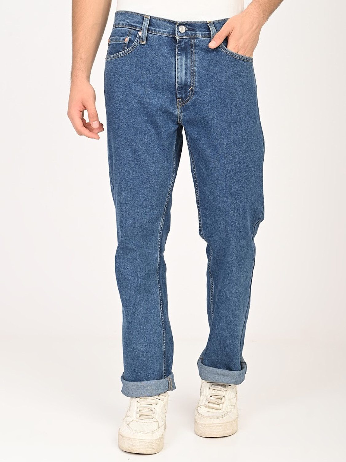 Image of LEVI'S Straight Fit Men Blue Jeans