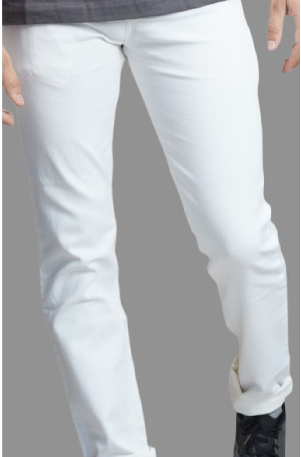 Image of linaria Slim Men White Jeans