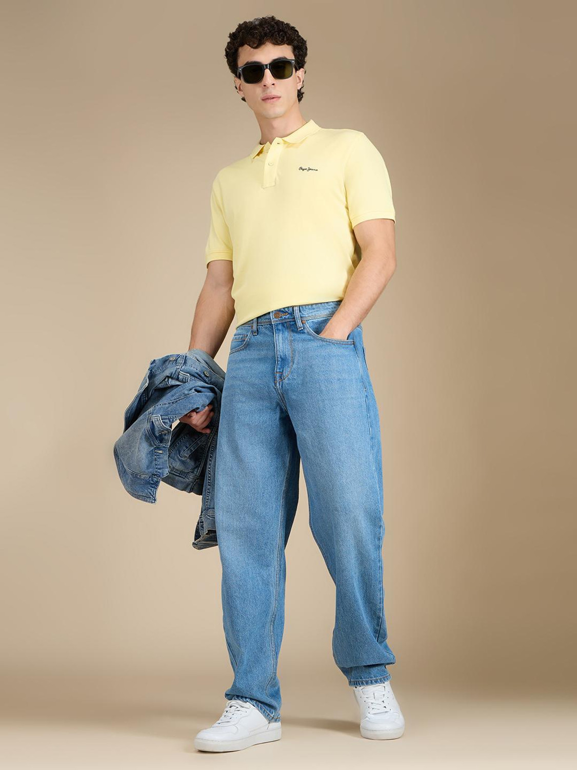 Image of Pepe Jeans Relaxed Fit Men Blue Jeans