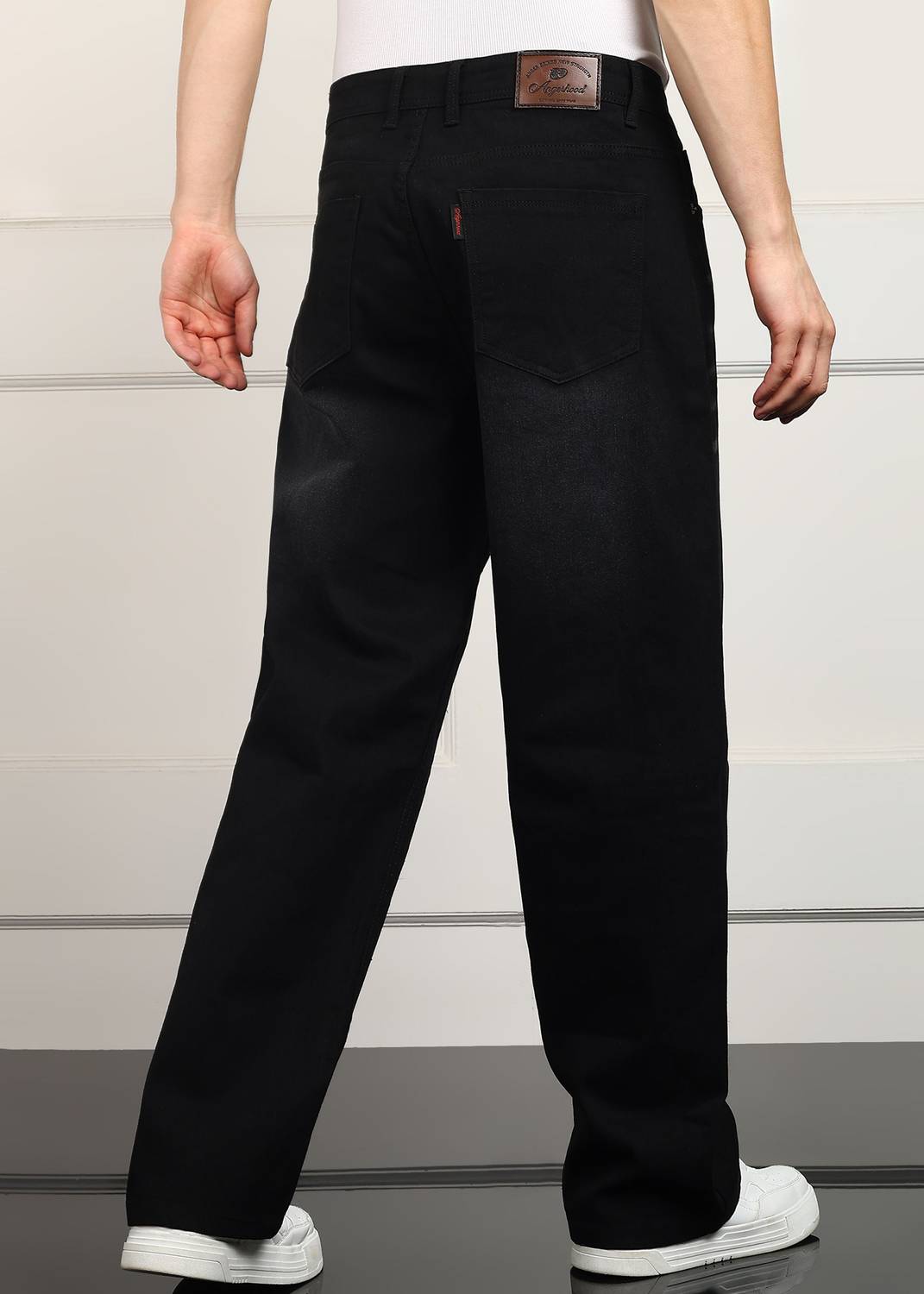 TRUE Loose Fit Men Black Jeans - Image 2