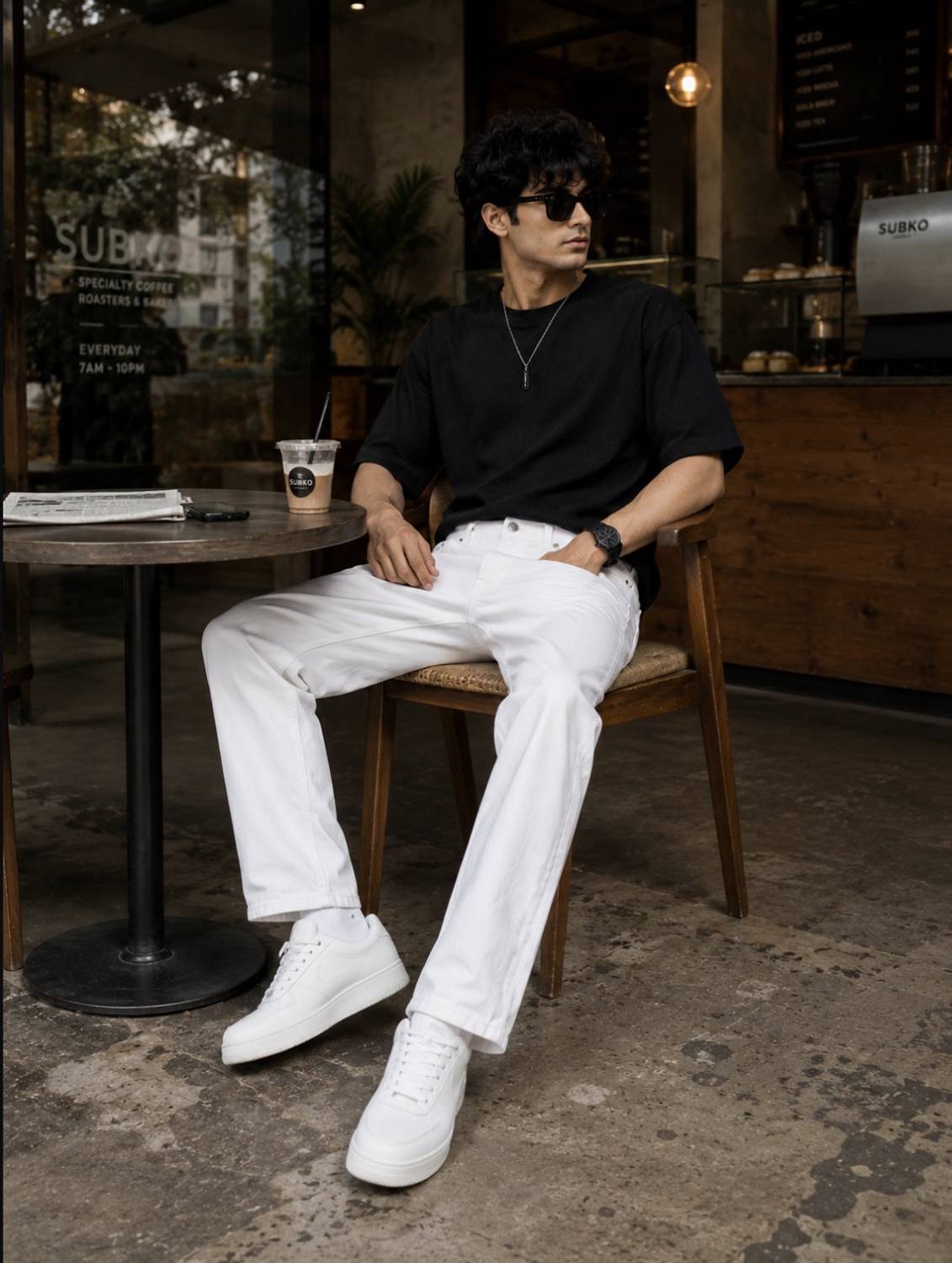 WAYKING Loose Fit Men White Jeans - Image 5