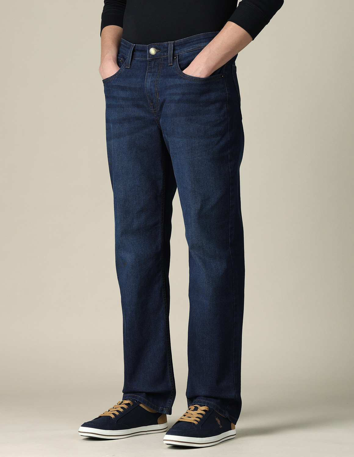 Image of U.S. Polo Assn. Denim Co. Relaxed Fit Men Blue Jeans