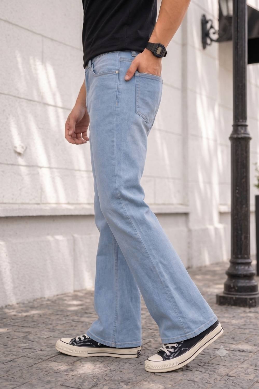PODGE Boot-Leg Men Light Blue Jeans - Image 3