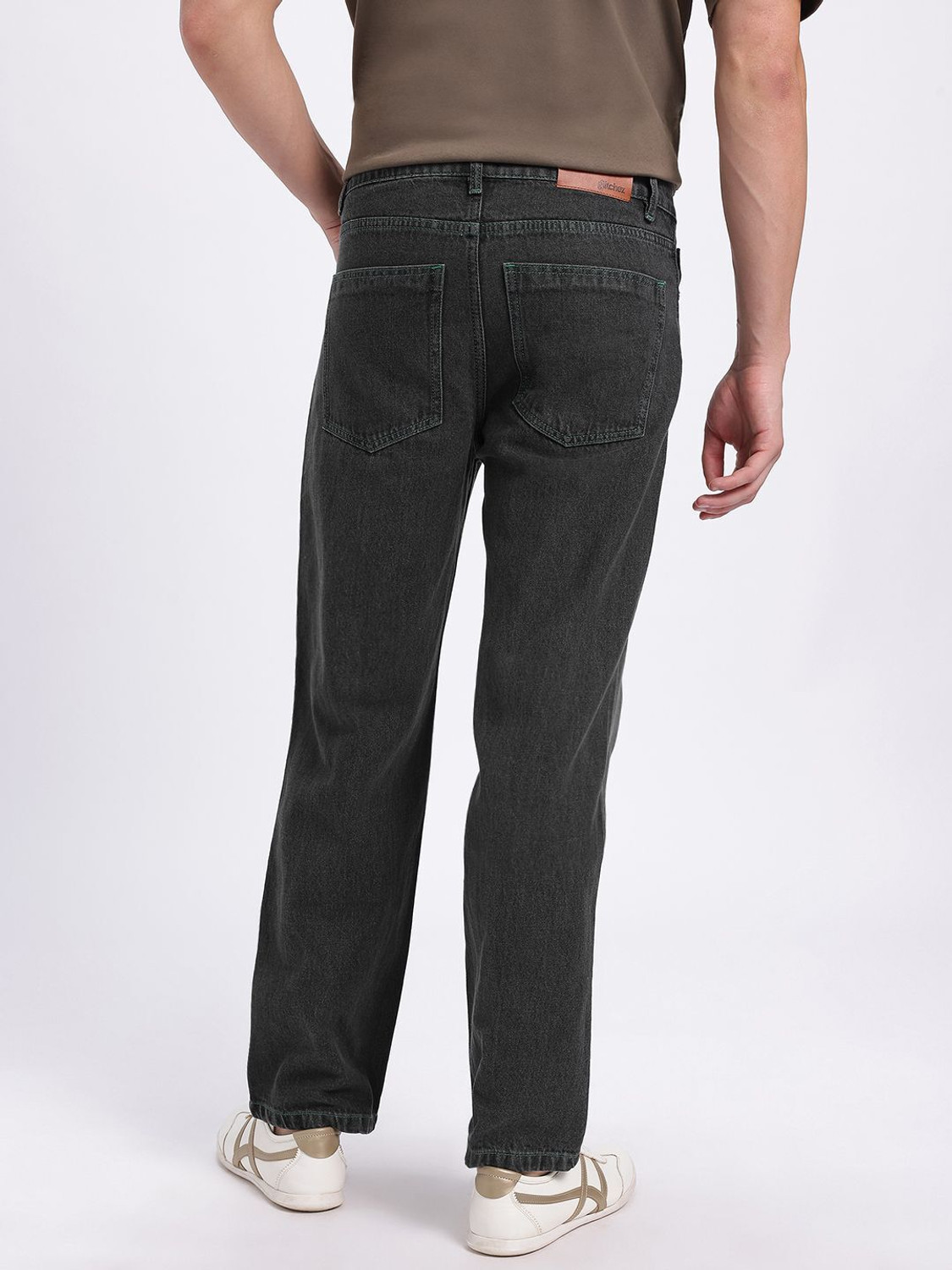 Image of Glitchez Straight Fit Men Black Jeans