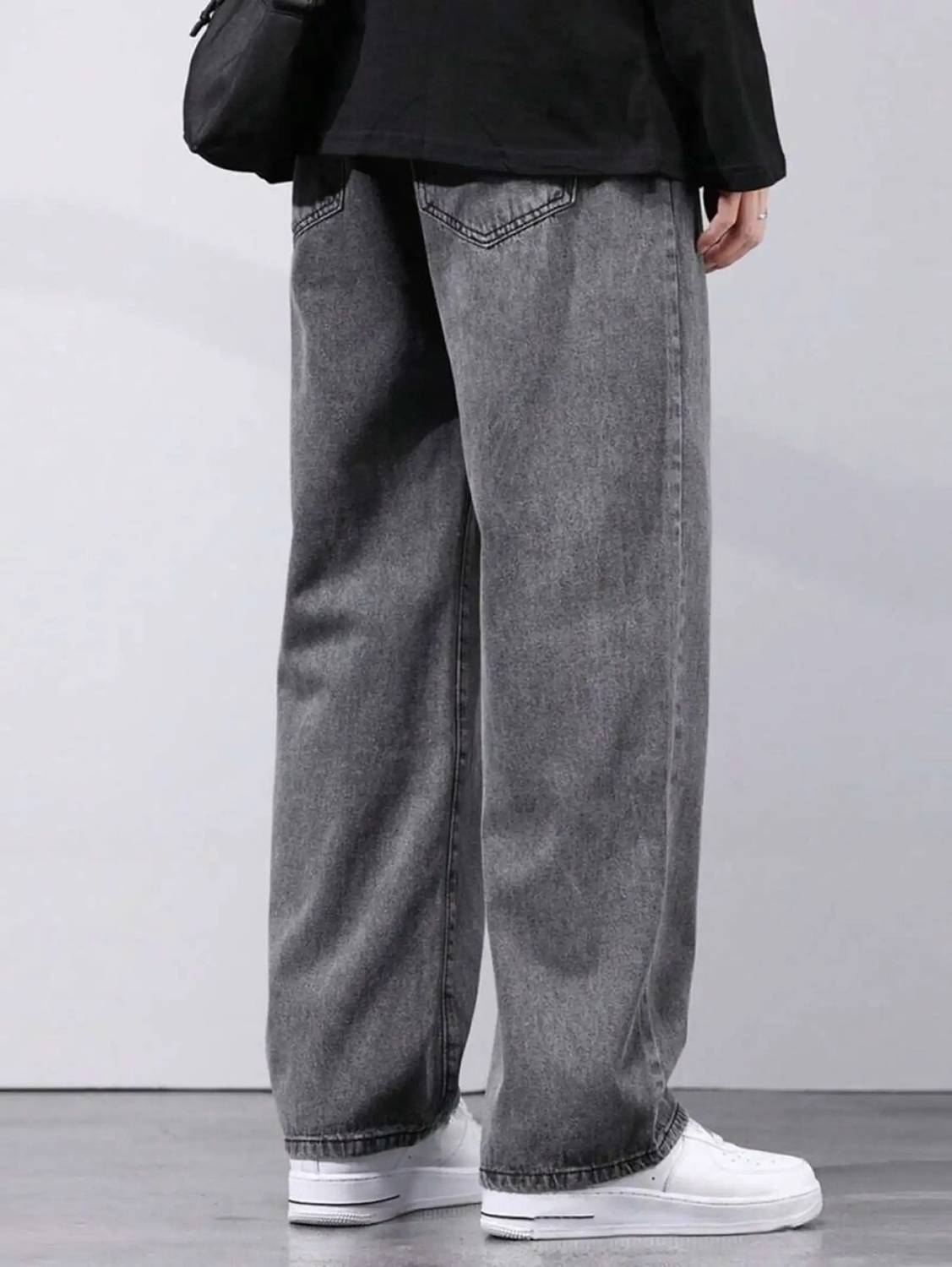 Denim Hawk Loose Fit Grey Jeans - Image 3
