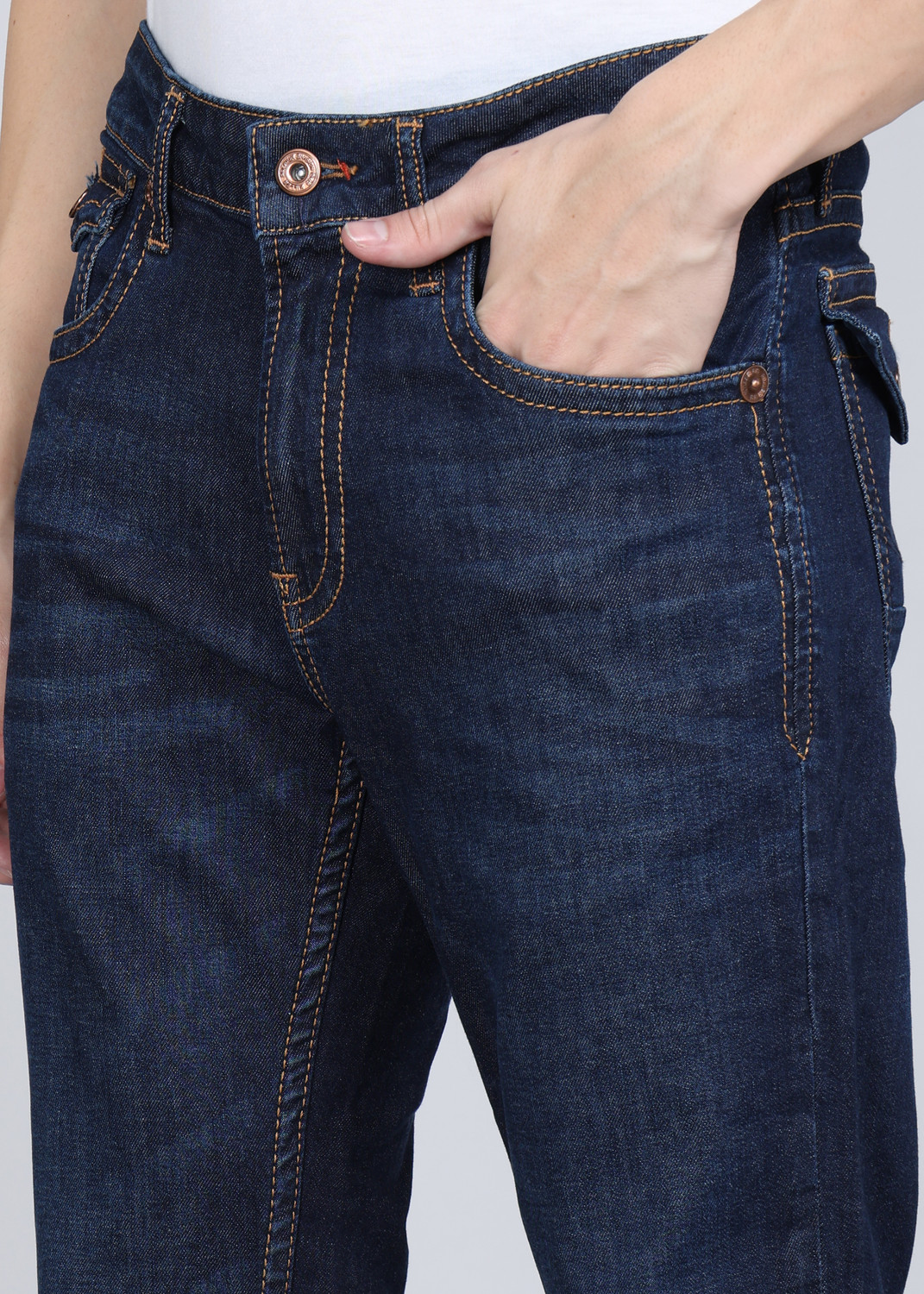 Image of KILLER Regular Men Dark Blue Jeans