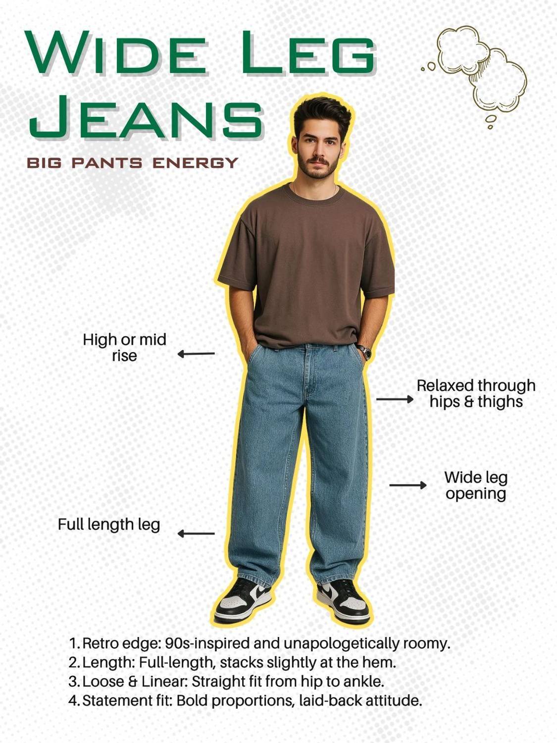 Glitchez Loose Fit Men Grey Jeans - Image 4
