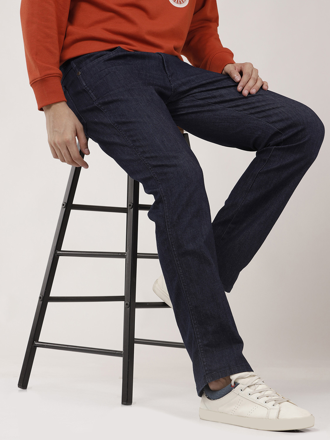 Image of Wrangler Regular Men Blue Jeans