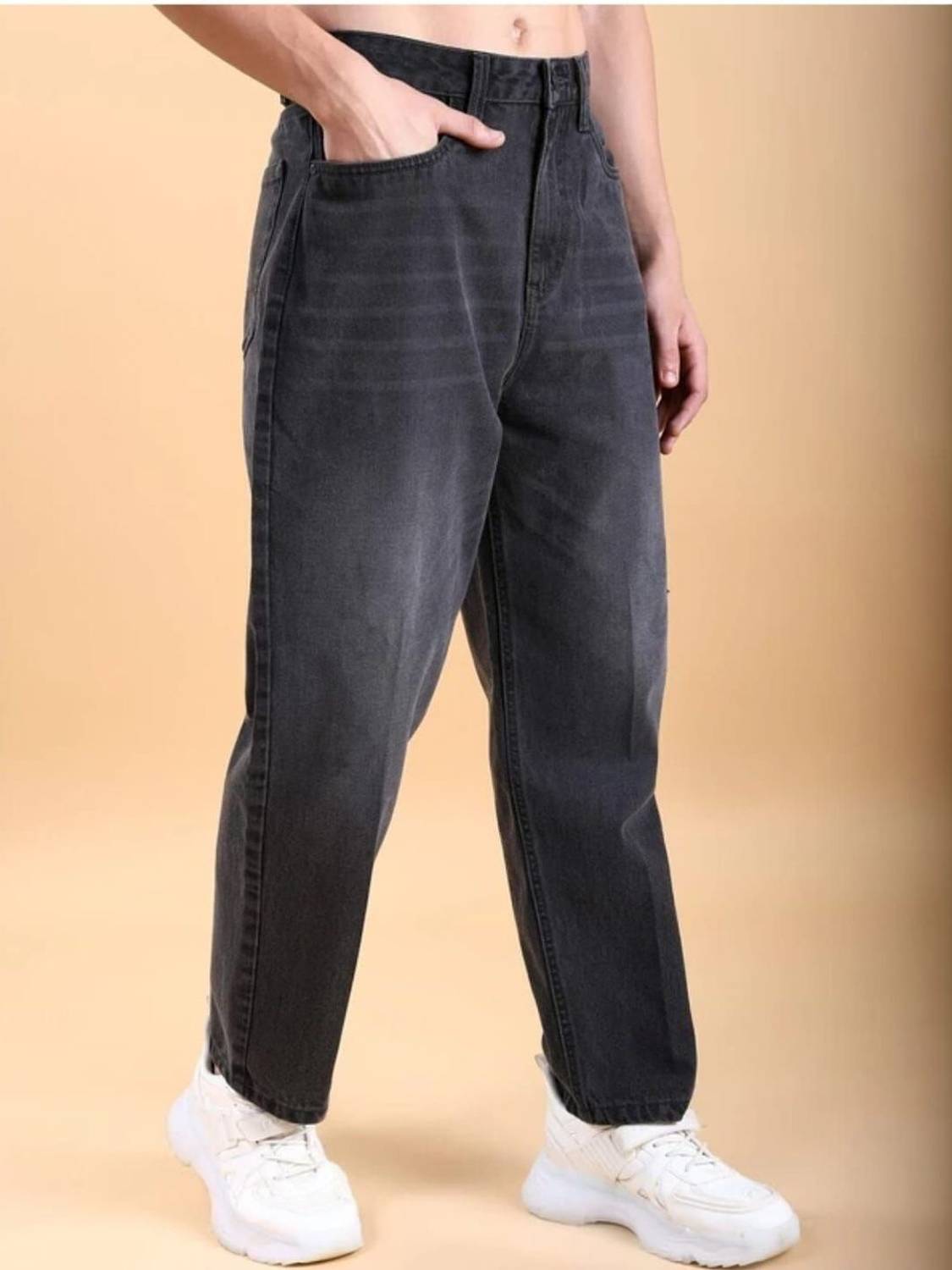Encrypt Loose Fit Men Black Jeans - Image 3