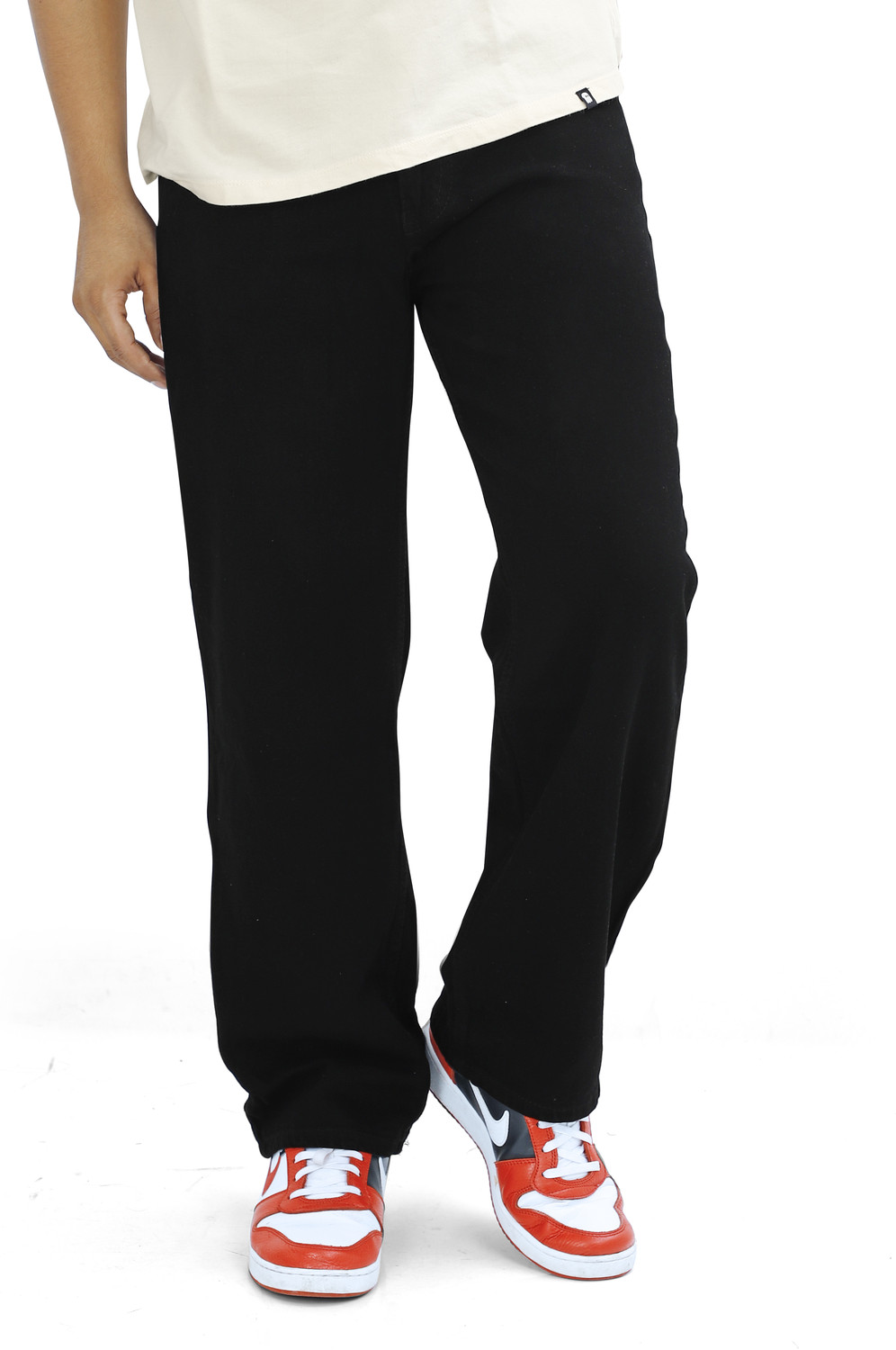 Image of Denim Hawk Loose Fit Men Black Jeans