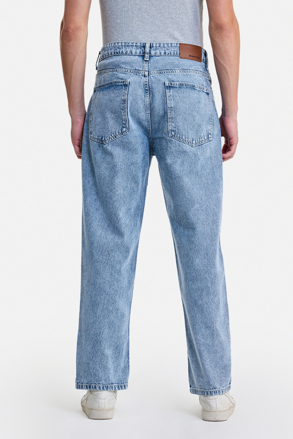 Image of Snitch Loose Fit Men Light Blue Jeans