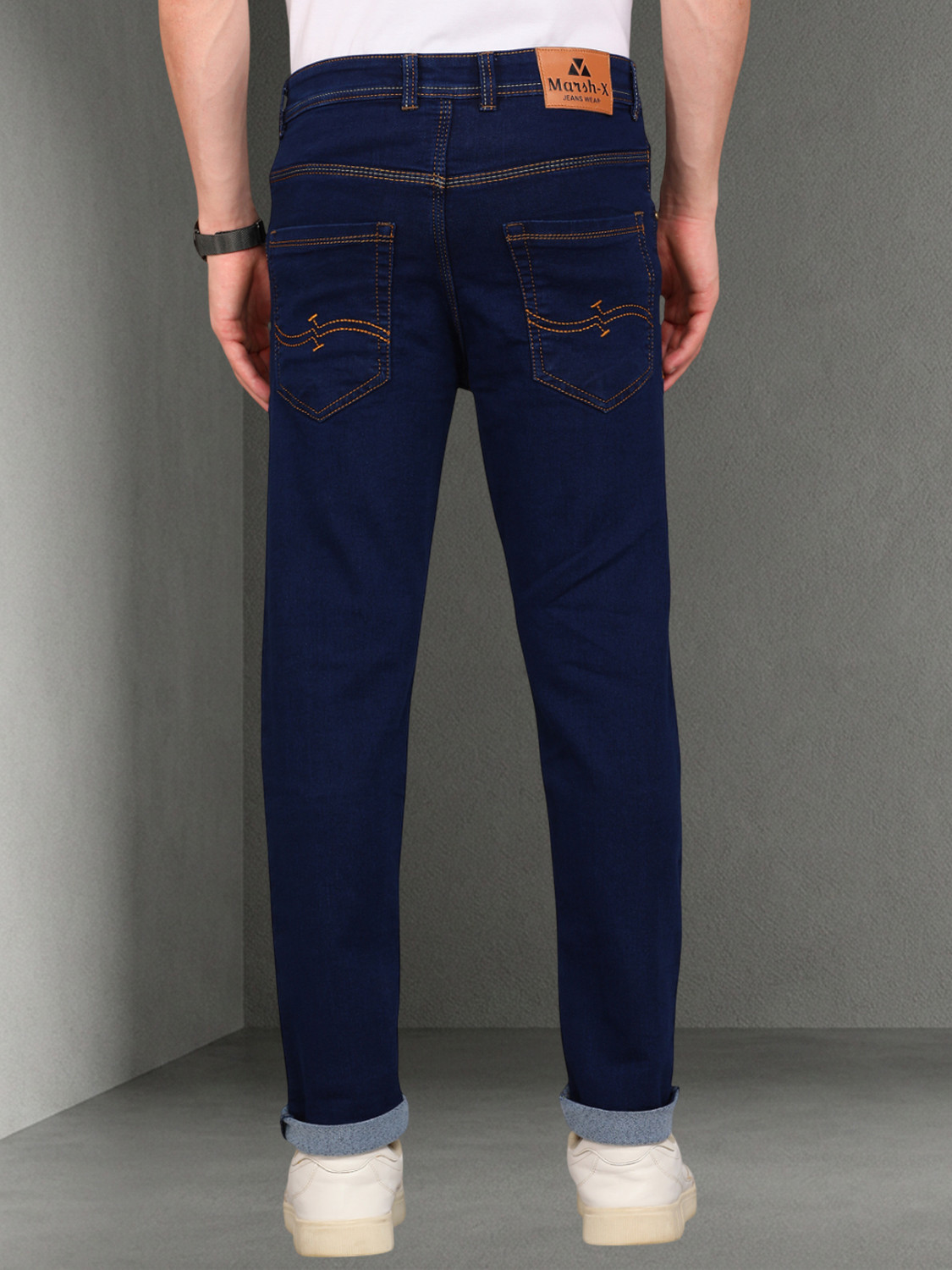 Image of Marsh-X Slim Men Blue Jeans