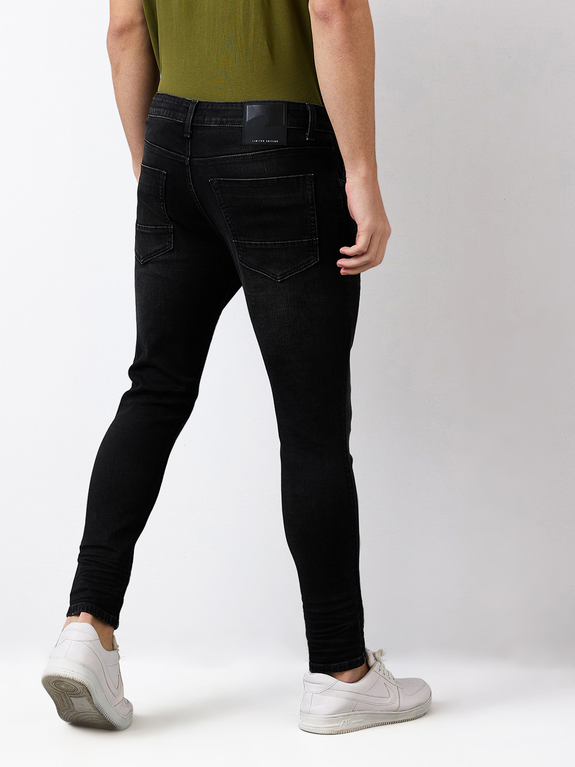 Image of Spykar Slim Men Black Jeans