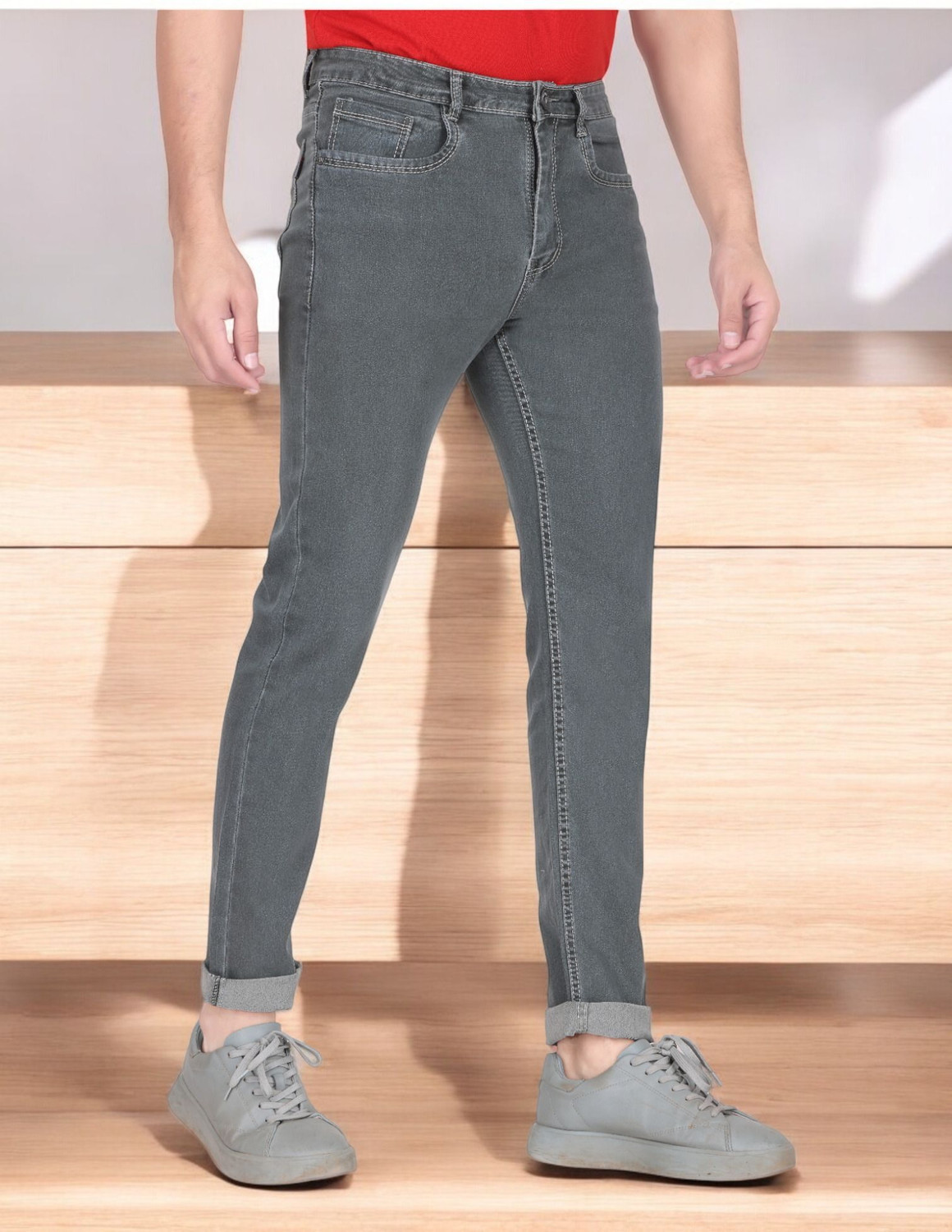 Image of REGY Slim Men Grey Jeans