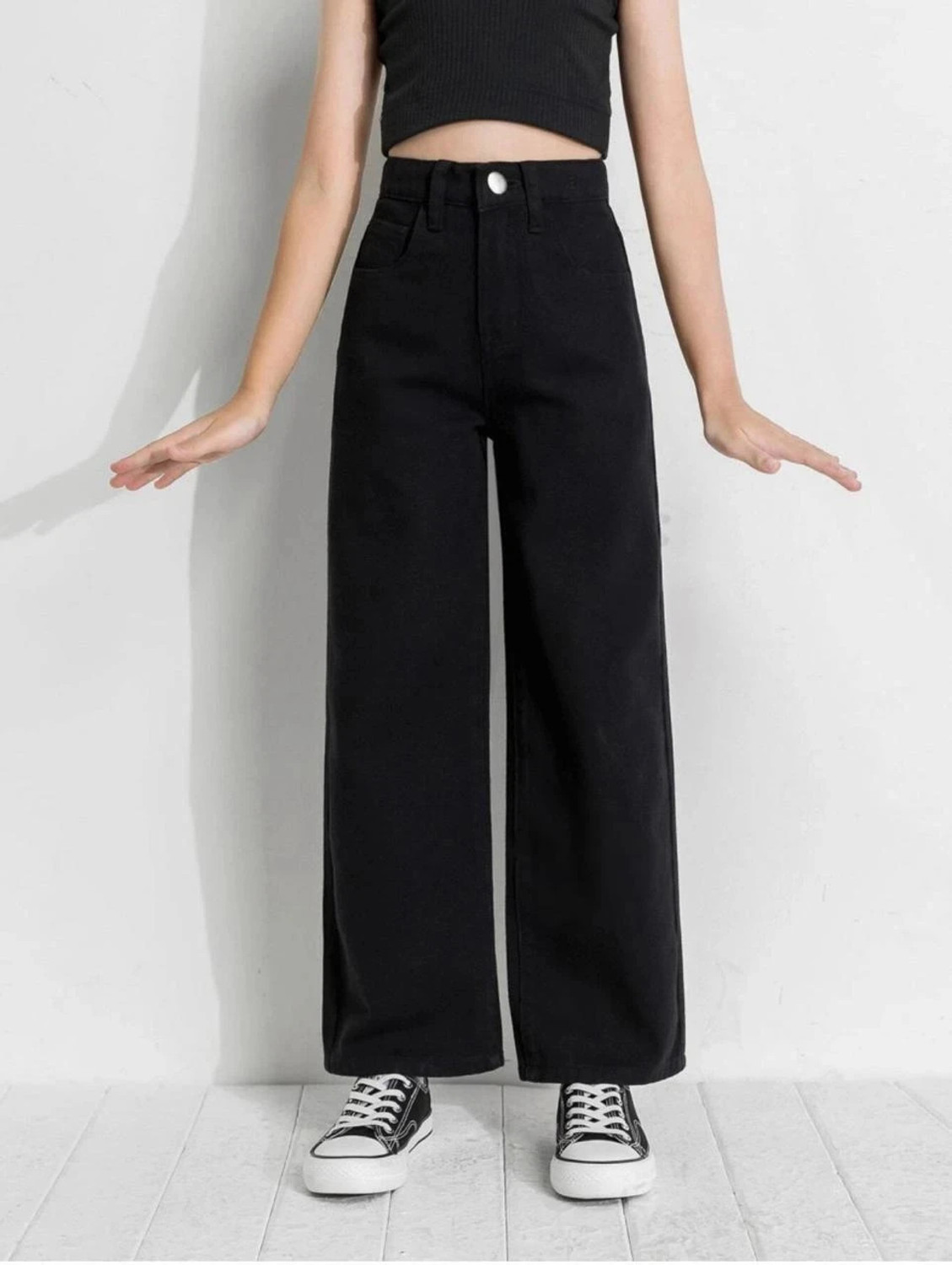 Image of Hayler Straight Fit Women Black Jeans