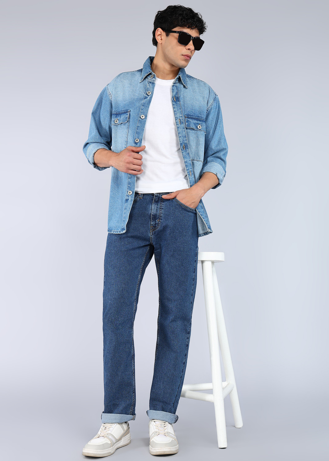 Image of LEVI'S Straight Fit Men Blue Jeans