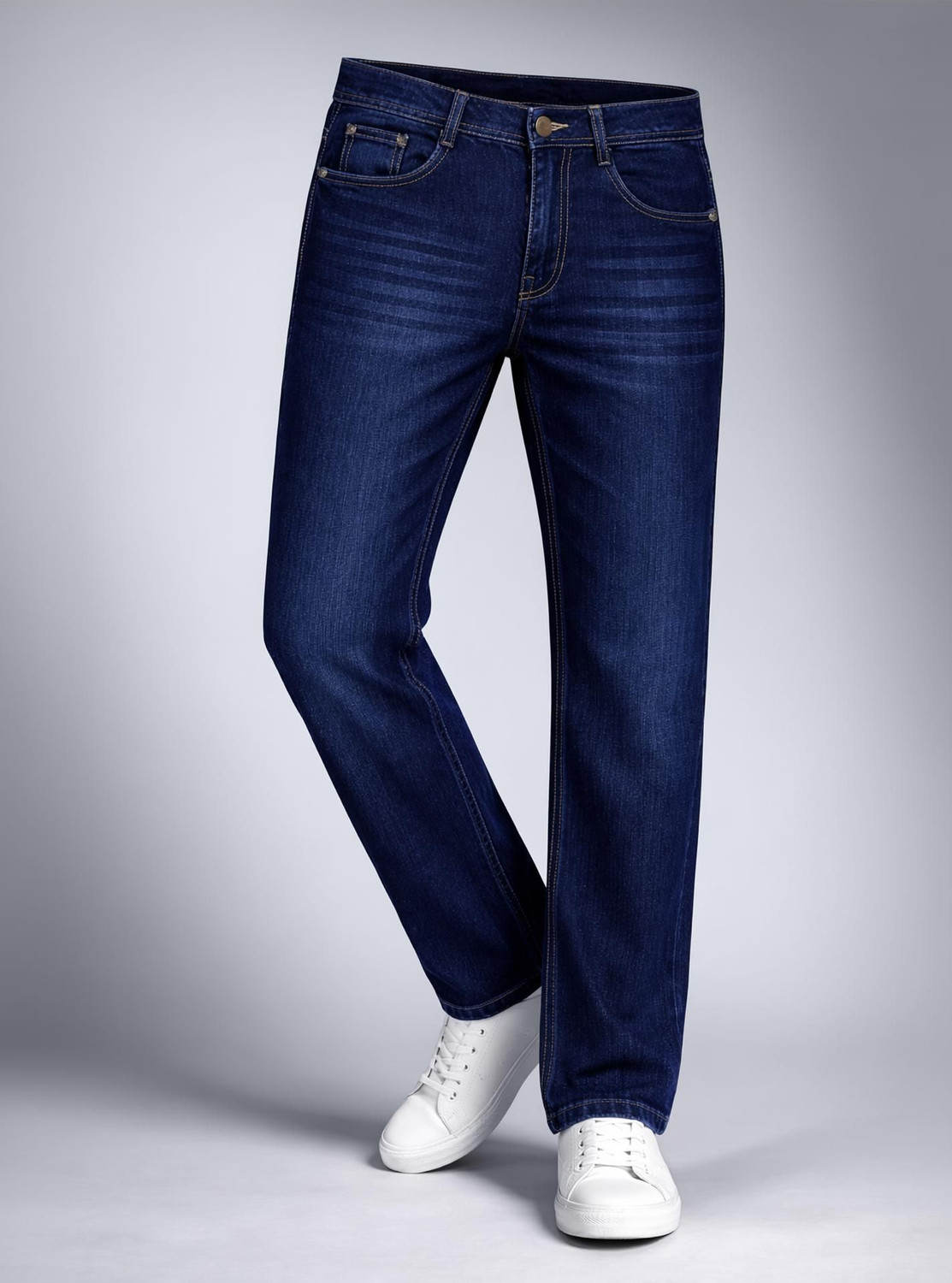 Image of foustreeg Regular Men Dark Blue Jeans