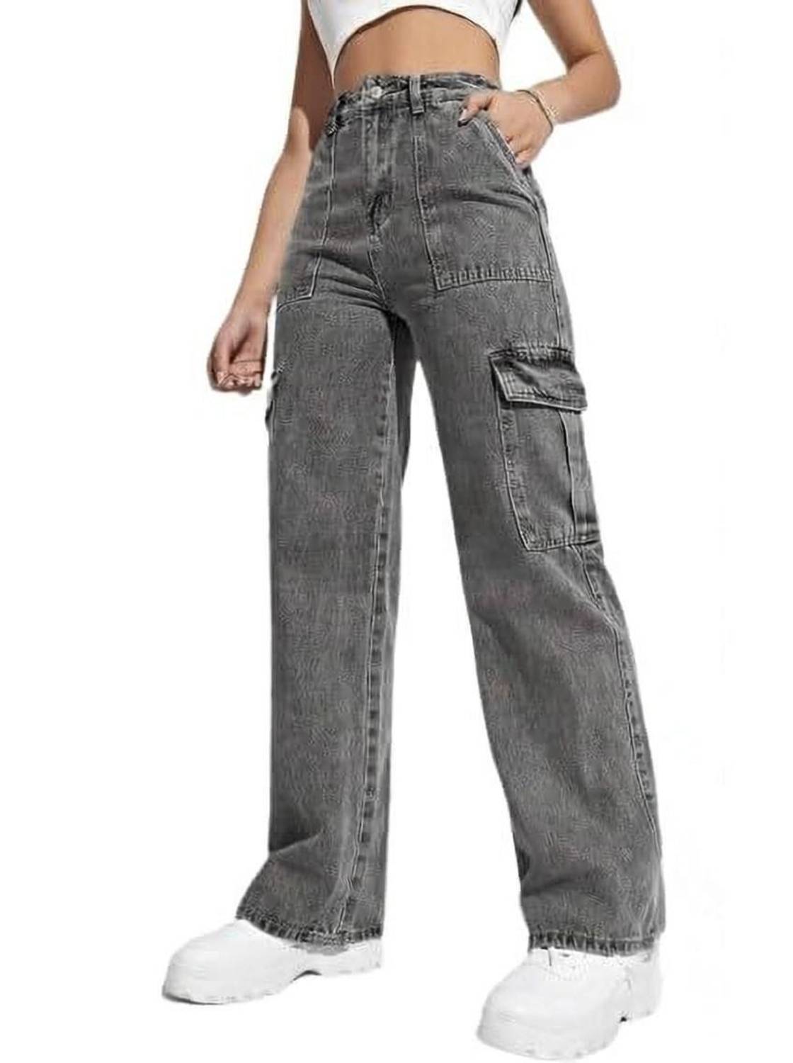 VBEAUTI Regular Women Grey Jeans