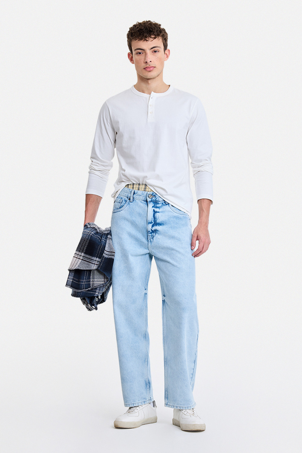 Image of Snitch Loose Fit Men Light Blue Jeans