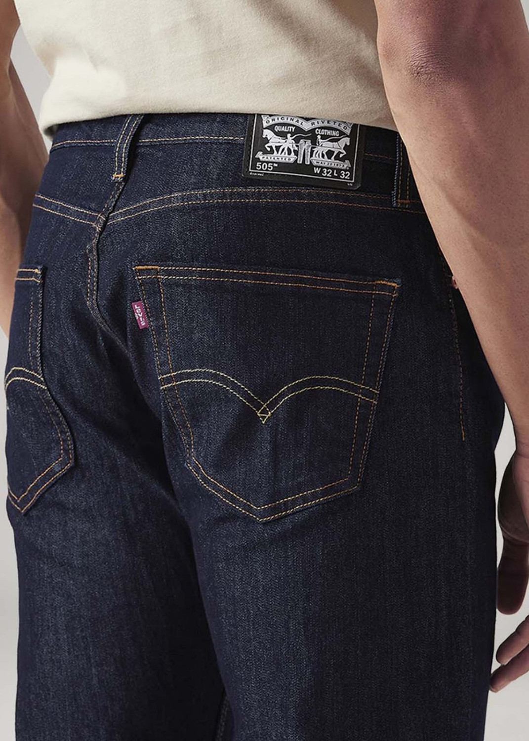Image of LEVI'S Straight Fit Men Dark Blue Jeans
