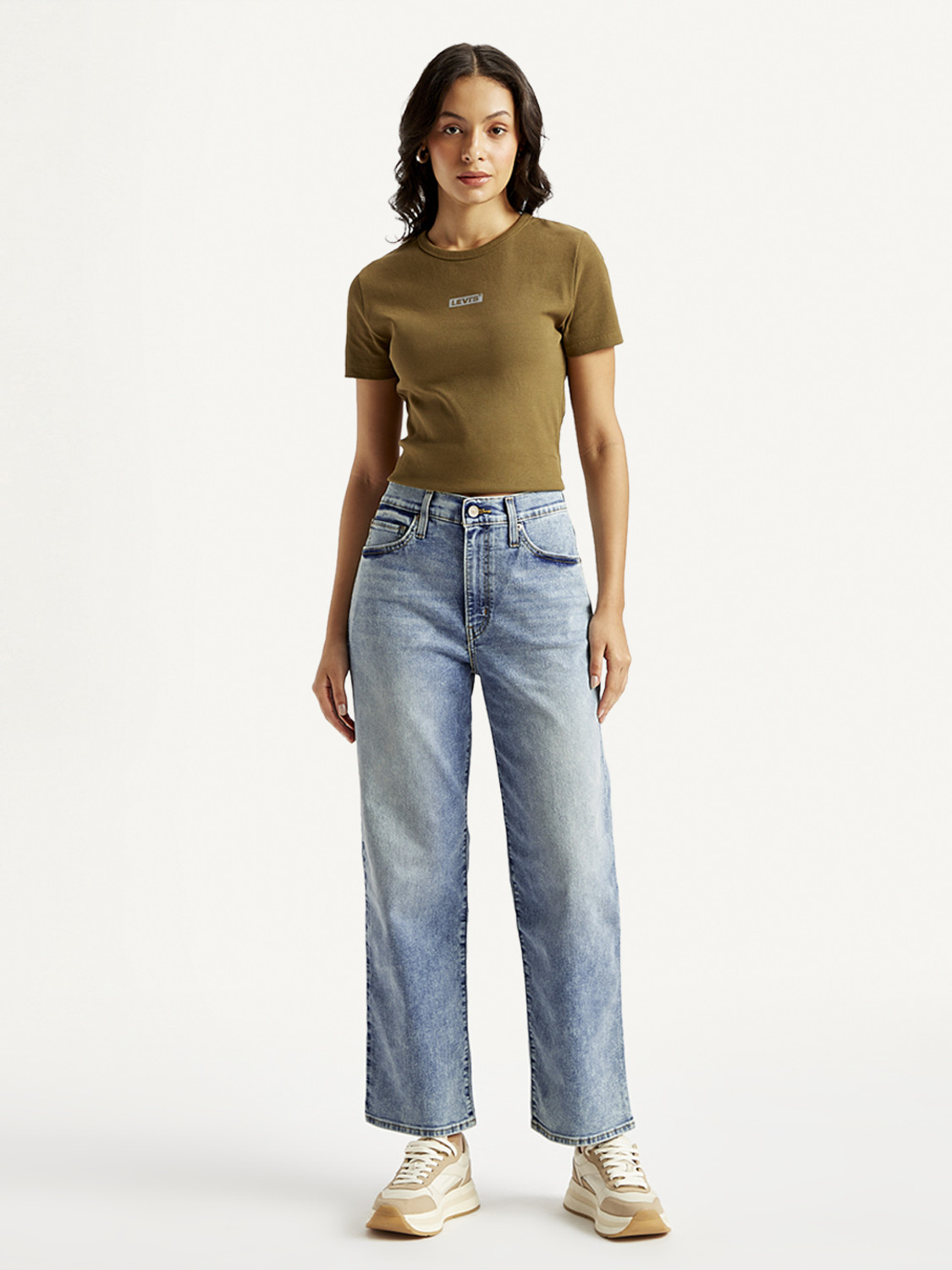 Image of LEVI'S Flared Women Blue Jeans