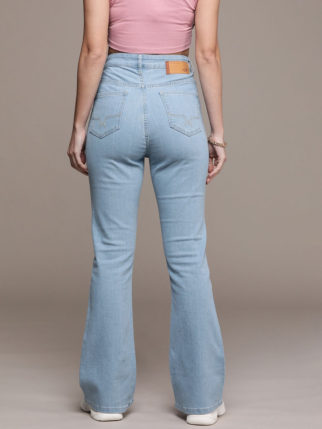 Image of Roadster Flared Women Light Blue Jeans