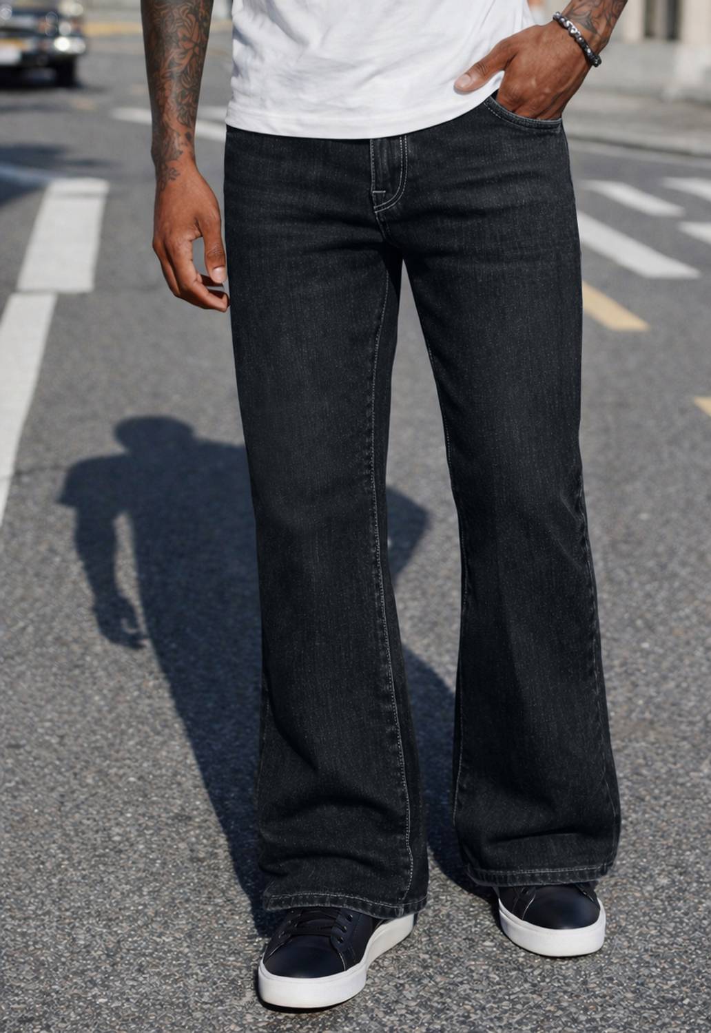 METRONAUT Boot-Leg Men Black Jeans - Image 3