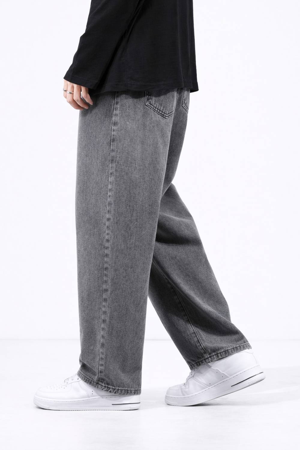 HIGH DENIM Straight Fit Men Grey Jeans - Image 2